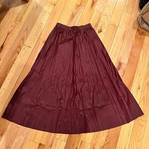 Faux leather skirt